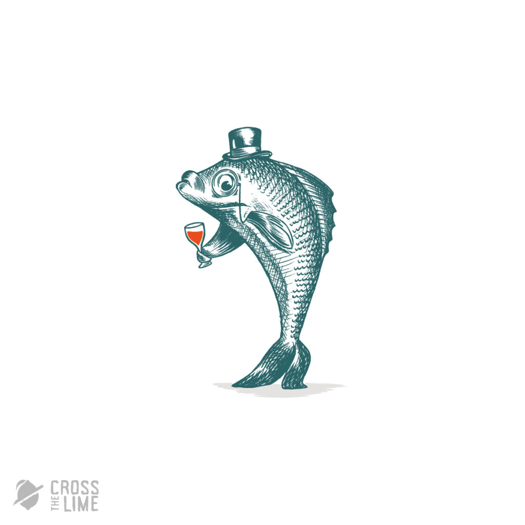Vintage fish logo