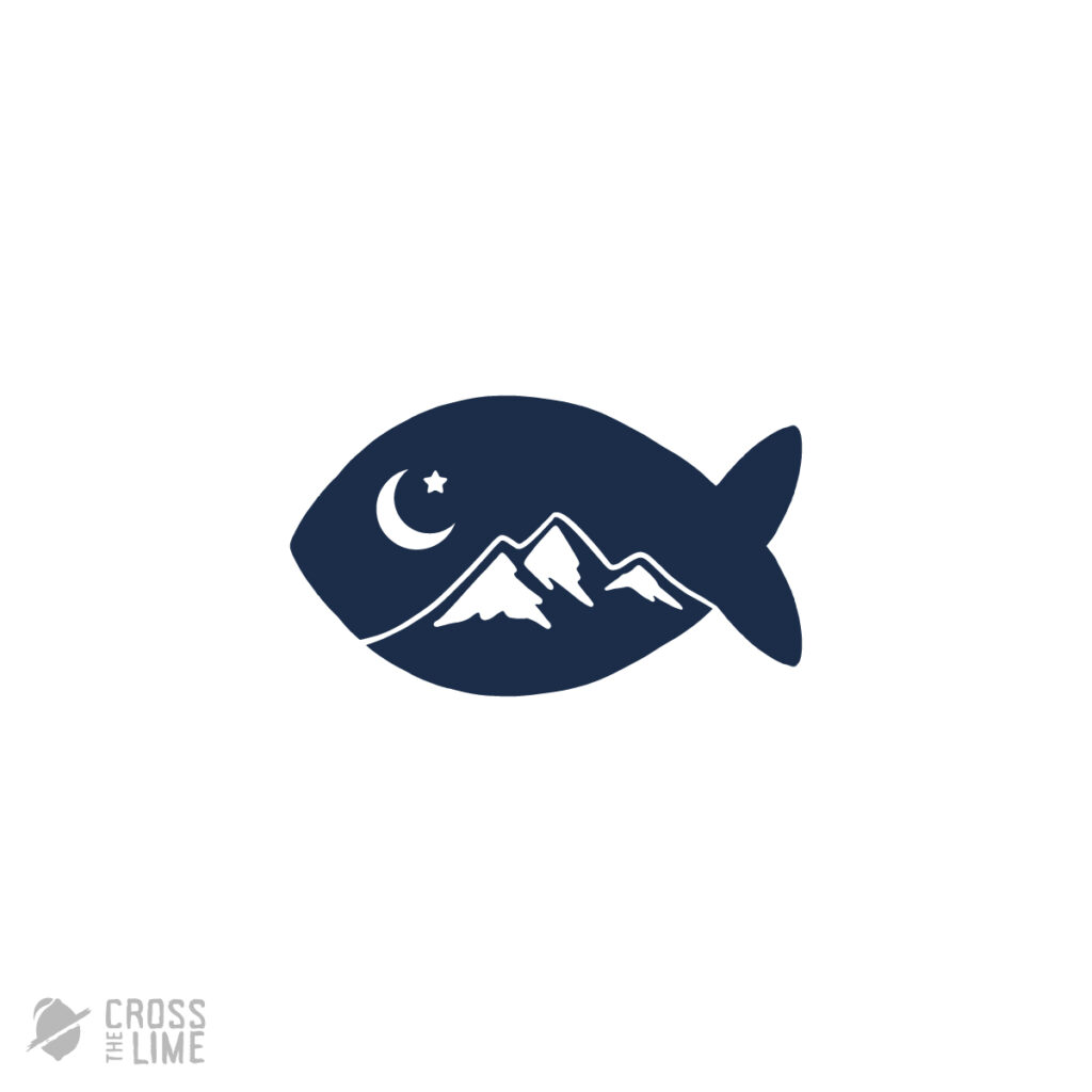 Moon fish logo
