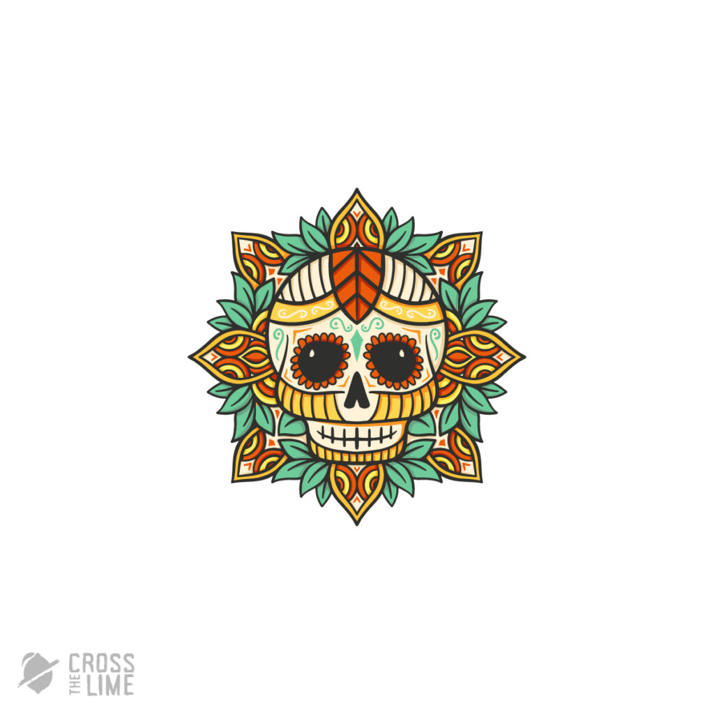 Skull mandala logo