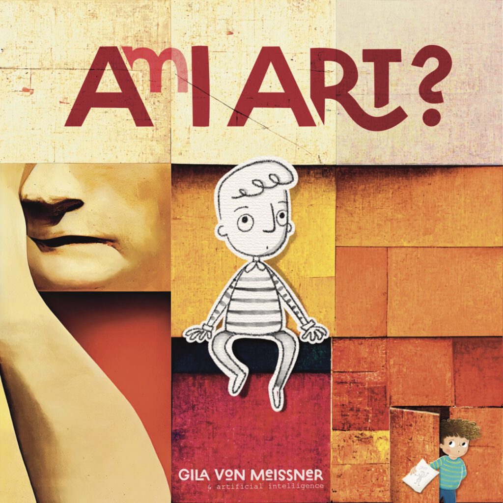 Am I Art - experimental picture book from August 2022, combining ai with illustrations.